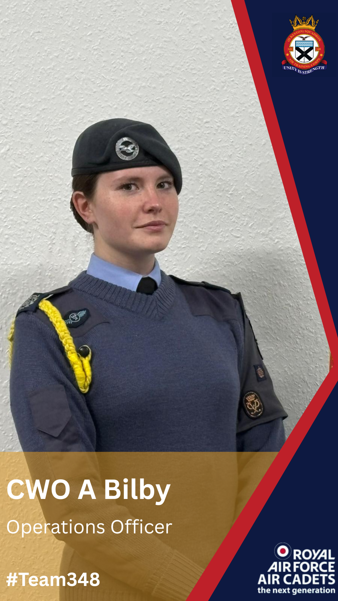Cadet Warrant Officer A Bilby